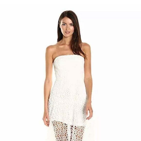 KEEPSAKE Label Midnight Hour Strapless Lace F&F Dress - Picture 4 of 8